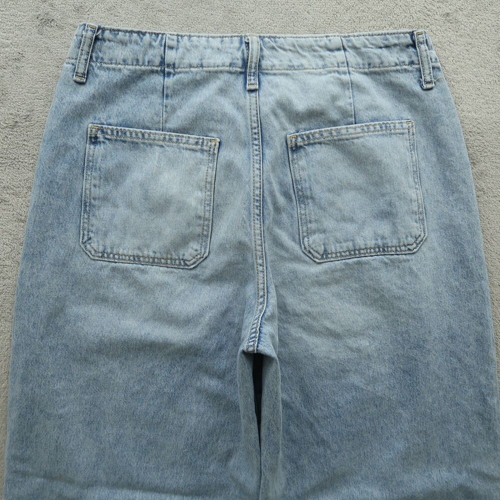 Old Navy Jeans Women's Size 8 High-Rise Baggy Wide-Leg Drapey Denim 28" Inseam - Picture 13 of 16